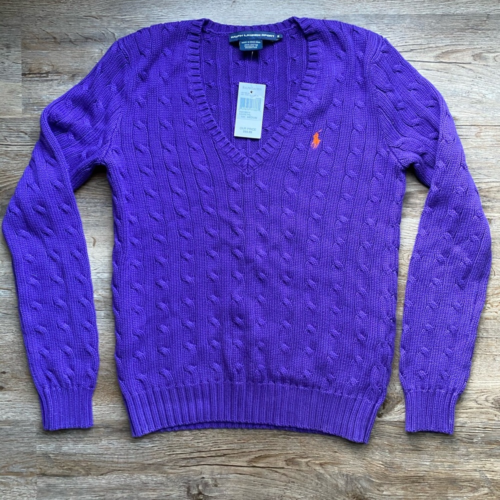 Cable knit sweater